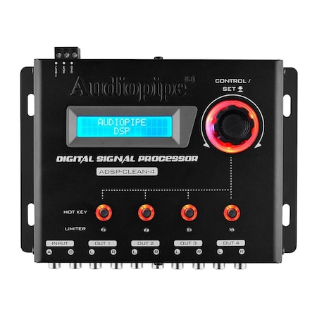 Audiopipe Audiopipe ADSPCLEAN4 1 in. 4 out Digital Signal Processor ADSPCLEAN4